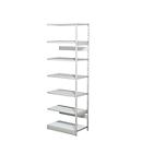 Complete stelling PROGRESS 500 T, aanbouwsectie, zonder achterwand, H 2250 x B 750 x D 440 mm
