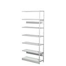 Complete stelling PROGRESS 500 T, aanbouwsectie, zonder achterwand, H 2250 x B 950 x D 340 mm