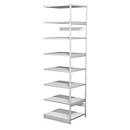 Complete stelling PROGRESS 500 T, aanbouwsectie, zonder achterwand, H 2600 x B 750 x D 640 mm