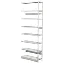Complete stelling PROGRESS 500 T, aanbouwsectie, zonder achterwand, H 2600 x B 950 x D 340 mm