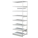 Complete stelling PROGRESS 500 T, aanbouwsectie, zonder achterwand, H 2600 x B 950 x D 640 mm