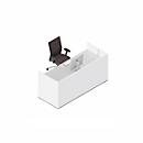 Comptoir Basic C, blanc, l. 2076 mm