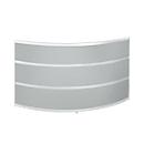 Comptoir d'appoint Tool, rond, l. 1910 x P 850 x H 1100 mm, coloris hêtre/MDF argent