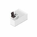 Comptoir en angle Basic C, l. 1676 x P 2476 mm (total)