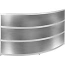 Comptoir Tool, rond, l. 1940 x P 850 x H 1100 mm, anthracite/coloris inox