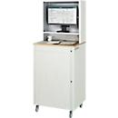 Computer-Station adlatus Typ 2015, B 720 x T 660 x H 1810 mm, fahrbar