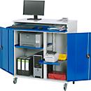 Computerkast type 1100T-M60, B 1100 x D 520 x H 1060 mm, mobiel