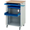 Computerstation adlatus type 2000, B 720 x D 660 x H 1100 mm, verrijdbaar