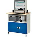 Computerstation type 6018, B 1100 x D 800 x H 1810 mm, verrijdbaar
