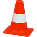 Cone de sinalização em PVC, fluorescente