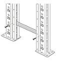 Conector de bastidor para sistema R 3000, para distancia de bastidor 100 mm