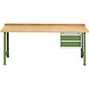 Conjunto completo bancada de trabalho TOP com bloco de gavetas