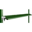 Consola de almacenamiento inclinable Manuflex, para serie Universal o Profi, profundidad útil 195 mm, para anchura de mesa 1750 mm, verde reseda