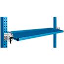 Console de rangement inclinable Manuflex, pour séries Universal ou Profi, profondeur utile 195 mm, pour largeur de table de 1500 mm, bleu clair