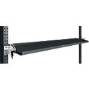 Console de rangement inclinable Manuflex, pour séries Universal ou Profi, profondeur utile 195 mm, pour largeur de table de 1750 mm, anthracite