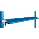Console de rangement inclinable Manuflex, pour séries Universal ou Profi, profondeur utile 195 mm, pour largeur de table de 1750 mm, bleu clair