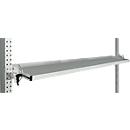 Console de rangement inclinable Manuflex, pour séries Universal ou Profi, profondeur utile 195 mm, pour largeur de table de 1750 mm, gris clair