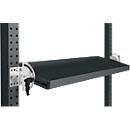 Console de rangement inclinable Manuflex, pour séries Universal ou Profi, profondeur utile 195 mm, pour largeur de table de 2500 mm, anthracite