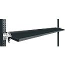 Console de rangement inclinable Manuflex, pour séries Universal ou Profi, profondeur utile 345 mm, pour largeur de table de 1750 mm, anthracite