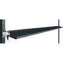 Console de rangement inclinable Manuflex, pour séries Universal ou Profi, profondeur utile 345 mm, pour largeur de table de 2000 mm, anthracite