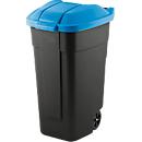 Container avec couvercle, anthracite, couvercle bleu