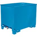 Container voor routetreinen type CS 80, 3-voudig stapelbaar, capaciteit 0,8 m³, tot 1000 kg, lichtblauw RAL 5012