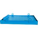 Containerbak CW 2, staal, voor afzetcontainer tot 10 m³, neigingshoek 5°, 2800 x 2030 x 560, RAL5012