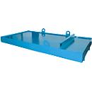 Containerbak CW 3, staal, voor afzetcontainer tot 10 m³, neigingshoek 5°, 3300 x 2030 x 560, RAL5012