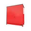 Contenedor BAUER CEN 29-2 IBC, acero, puerta de doble hoja, ancho 3175 x fondo 1480 x alto 3445 mm, rojo