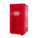 Contenedor de bombonas de gas BAUER GFC-B M0, An 1090 x P 1185 x Al 2205, para 9 bombonas de gas, resistente al fuego, con cerradura, rojo