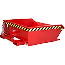 Contenedor de virutas Bauer SMGU 460, soldado estanco al aceite y al agua, 460 litros, rojo