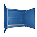 Conteneur à rayons isolés BAUER CEH 36-2, acier, porte à deux battants, L 3850 x P 1500 x H 3550 mm, bleu