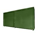 Conteneur à rayons isolés BAUER CEH 75-2, acier, porte coulissante, L 7800 x P 1550 x H 3490 mm, vert