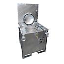 Conteneur de collecte BAUER ASB 250, en tôle d'acier, réservoir intérieur galvanisé à chaud, empilable, verrouillable, L 790 x P 815 x H 830 mm