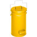 Conteneur de sécurité avec couvercle, jaune
