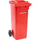 Conteneur GMT, 140 L, mobile, rouge
