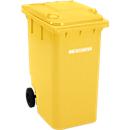 Conteneur GMT, 360 L, mobile, jaune