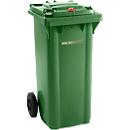 Conteneur mobile GMT, 120 litres, serrure à cylindre, vert