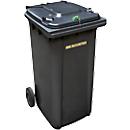Conteneur mobile GMT, 240 litres, serrure à cylindre, anthracite