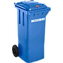 Conteneur mobile GMT, 80 litres, serrure à cylindre, bleu