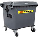 Conteneur poubelle MGB 1100 FD, plastique, 1100 L, anthracite