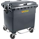Conteneur poubelle MGB 770 FDP, plastique, 770 L, anthracite