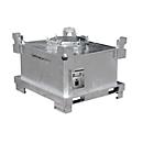 Conteneur pour déchets dangereux BAUER SAF 450, en tôle d'acier, galvanisé à chaud, verrouillable, L 1200 x P 1000 x H 820 mm