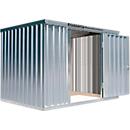 Contentor de materiais MC 1300, galvanizado, montado