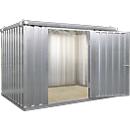 Contentor de materiais MC 1400, galvanizado, montado