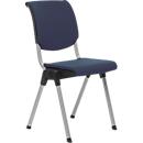 Conventio avec assise rembourrée, bleu et armature, alu HAG