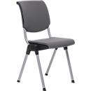 Conventio avec assise rembourrée, gris et armature, alu HAG
