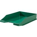 Corbeille à courrier KARMA, DIN A4/C4, plastique, empilable, stable, L 255 x P 348 x H 65 mm, vert éco