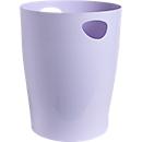 Corbeille à papier Biella Ecobin Aquarell, volume 15 l, avec poignées, sans couvercle, Ange Bleu, Ø 263 x H 335 mm, PP, mauve