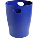 Corbeille à papier Biella Ecobin Forever Young, volume 15 l, avec poignées, sans couvercle, Ange Bleu, Ø 263 x H 335 mm, PP, bleu nuit